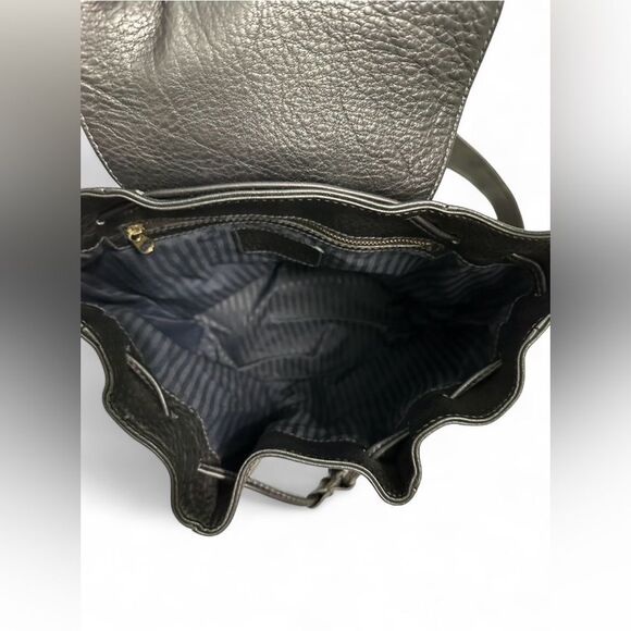 Coach Vintage Sonoma Drawstring Black Pebbled Leather Backpack main image 6